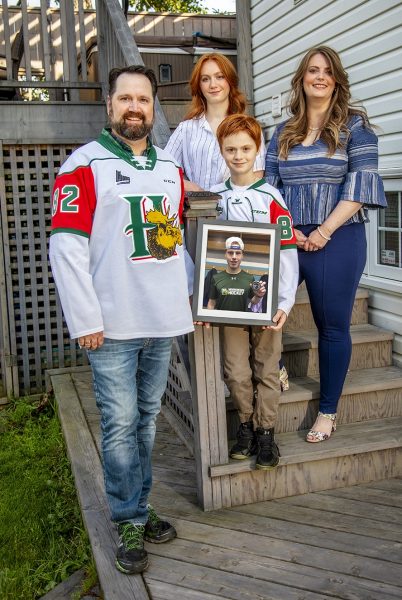 The Gagne family misses their billet player Senna Peeters when he is away.